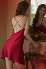 Midnight Silk Slip