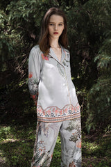 Exotic Botanical Silk Pajama Set
