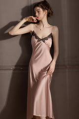 Pink Midnight Chantilly Maxi Slip