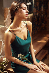 Midnight Silk Slip
