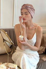 Romantic Ribbon Silk Sleep Bonnet