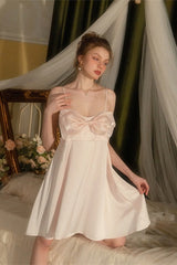 Pink Grande Organza Ribbon Silk Slip
