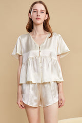 Flutter Silk Short Set