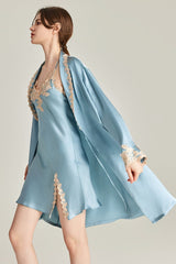 Regal Silk Slip & Robe Set