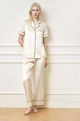 Pure Silk Half-Sleeve Lounge Set