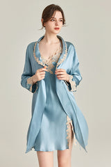 Regal Silk Slip & Robe Set