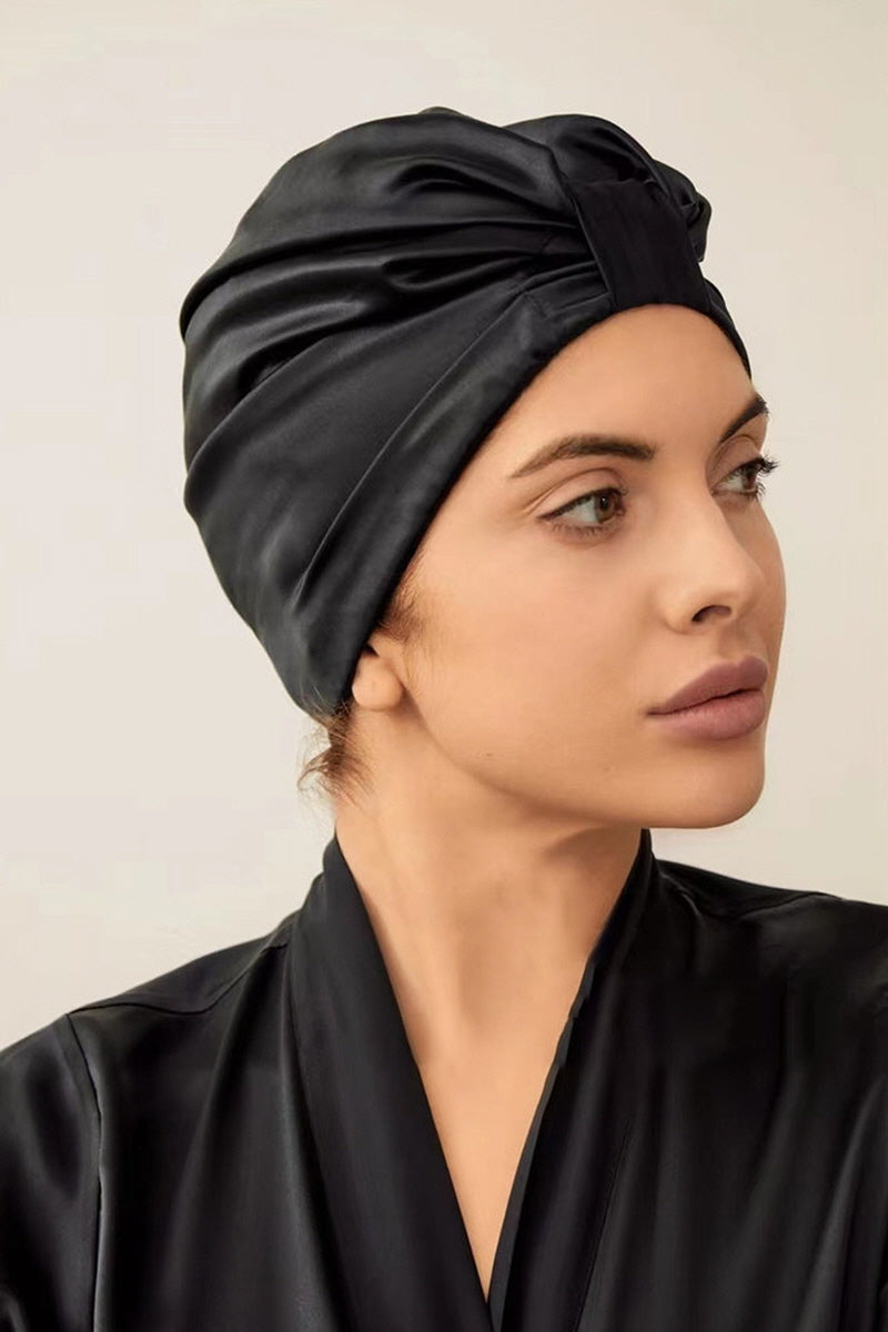 Romantic Ribbon Silk Sleep Bonnet