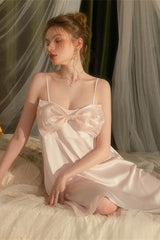 Pink Grande Organza Ribbon Silk Slip