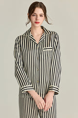 Striped Silk Pajama Set