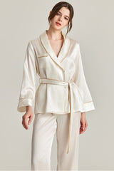 Belted Silk Pajama Set