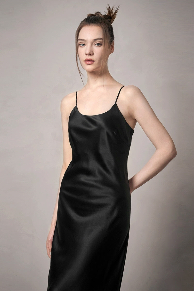 Midnight Essential Silk Slip Nightdress