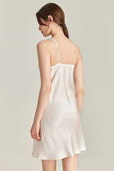 Petal Silk Slip Dress