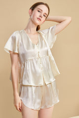 Flutter Silk Short Set