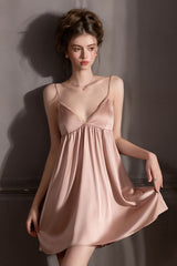 Pink Muse Flowy Lace Silk Slip