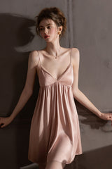 Pink Muse Flowy Lace Silk Slip