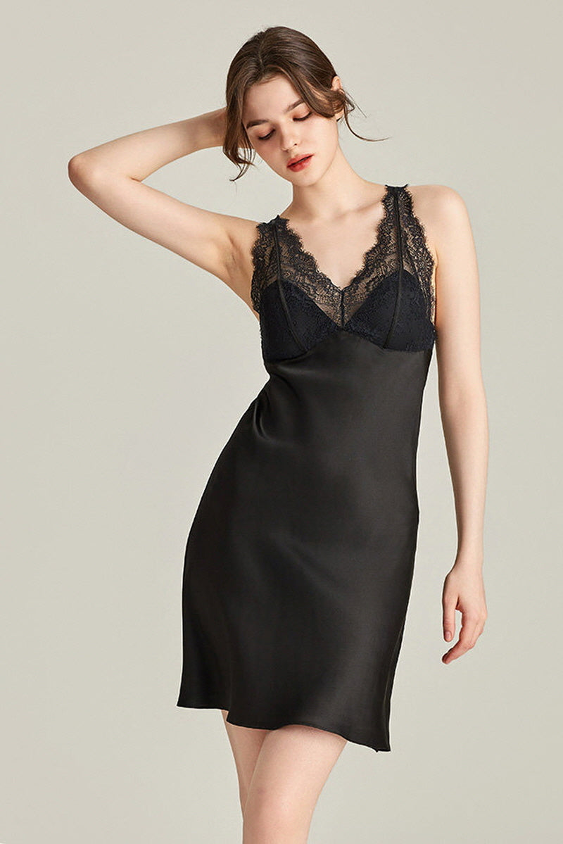 Petal Silk Slip Dress