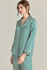 Striped Silk Pajama Set