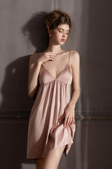 Pink Muse Flowy Lace Silk Slip