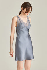 Petal Silk Slip Dress