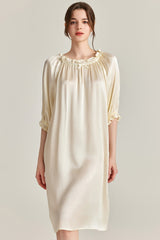 Frill Silk Nightdress