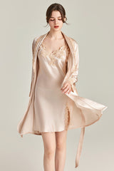 Regal Silk Slip & Robe Set