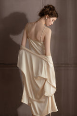 Classic Goddess Bustier Slip & Robe Set