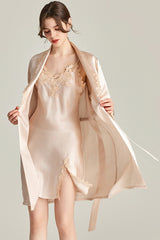 Regal Silk Slip & Robe Set