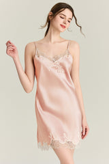 Nocturne Lace Silk Slip & Robe Set