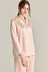 Striped Silk Pajama Set