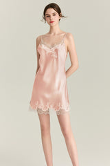 Nocturne Lace Silk Slip & Robe Set