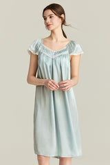 Blue Angelic Silk Loungewear