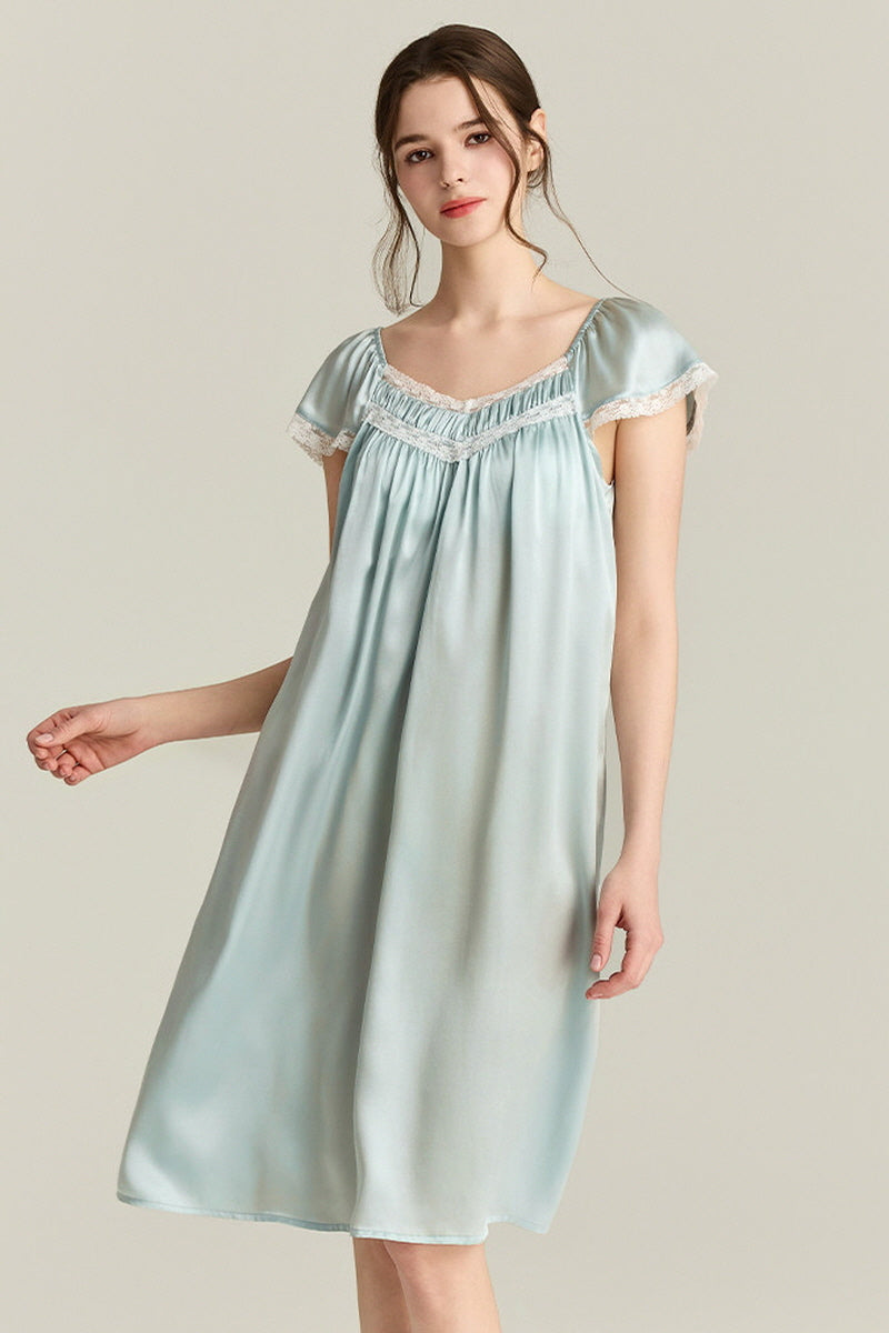 Blue Angelic Silk Loungewear
