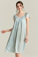 Blue Angelic Silk Loungewear