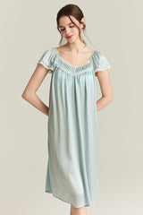 Blue Angelic Silk Loungewear