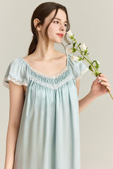 Blue Angelic Silk Loungewear