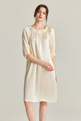 Frill Silk Nightdress