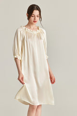 Frill Silk Nightdress