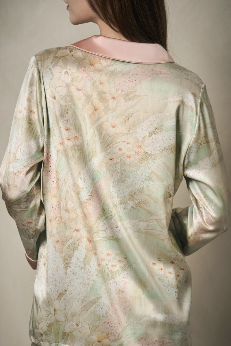 Secret Garden Silk Pajama Set