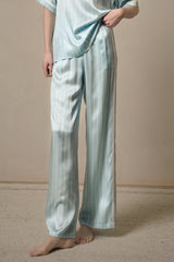 Polo Stripe Silk Pajama Set