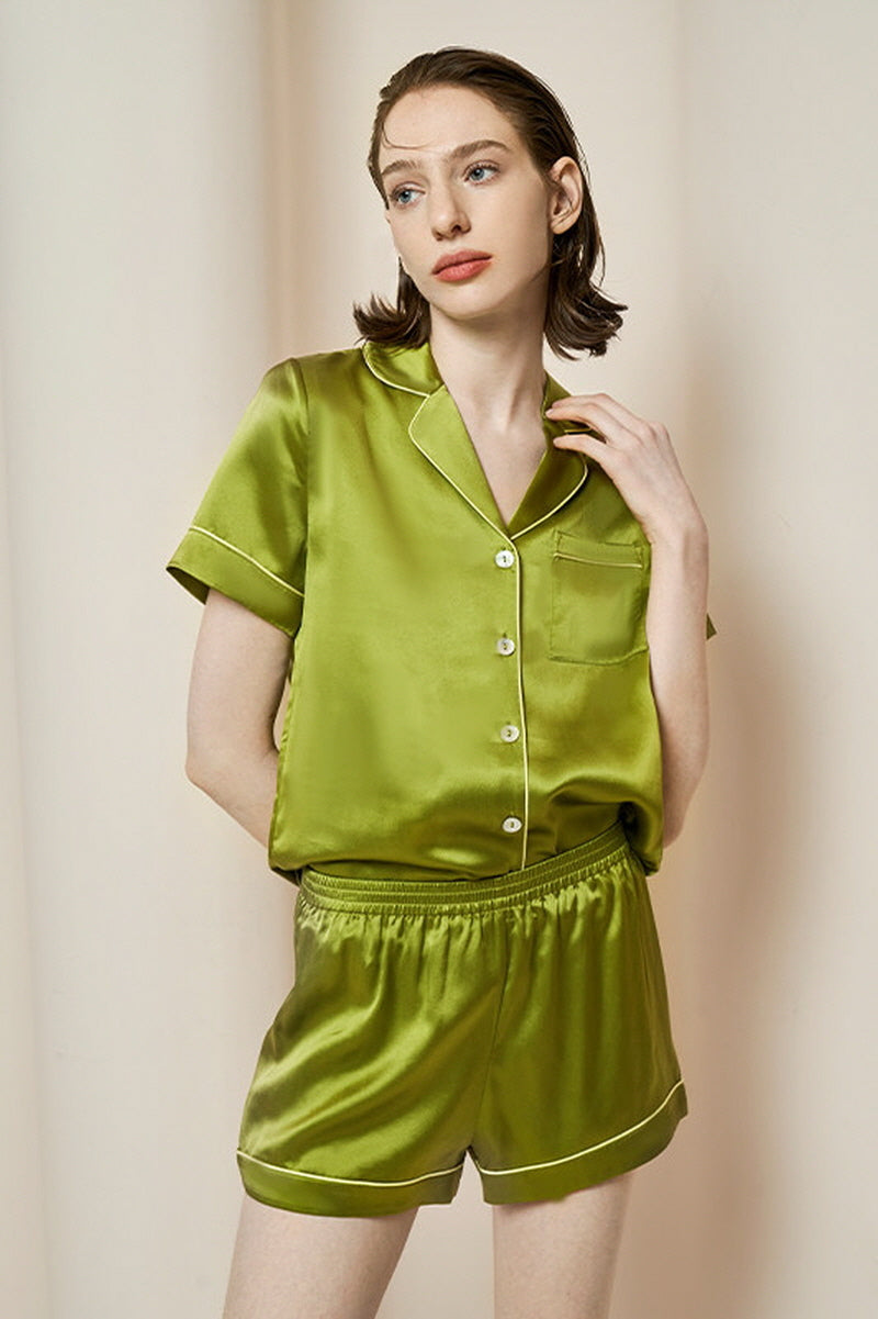 Timeless Silk Shortie Pajamas