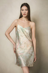 Botanical Silk Slip Nightdress