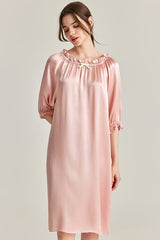 Frill Silk Nightdress