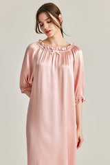 Frill Silk Nightdress