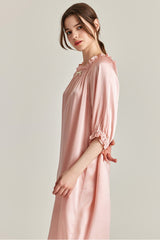 Frill Silk Nightdress