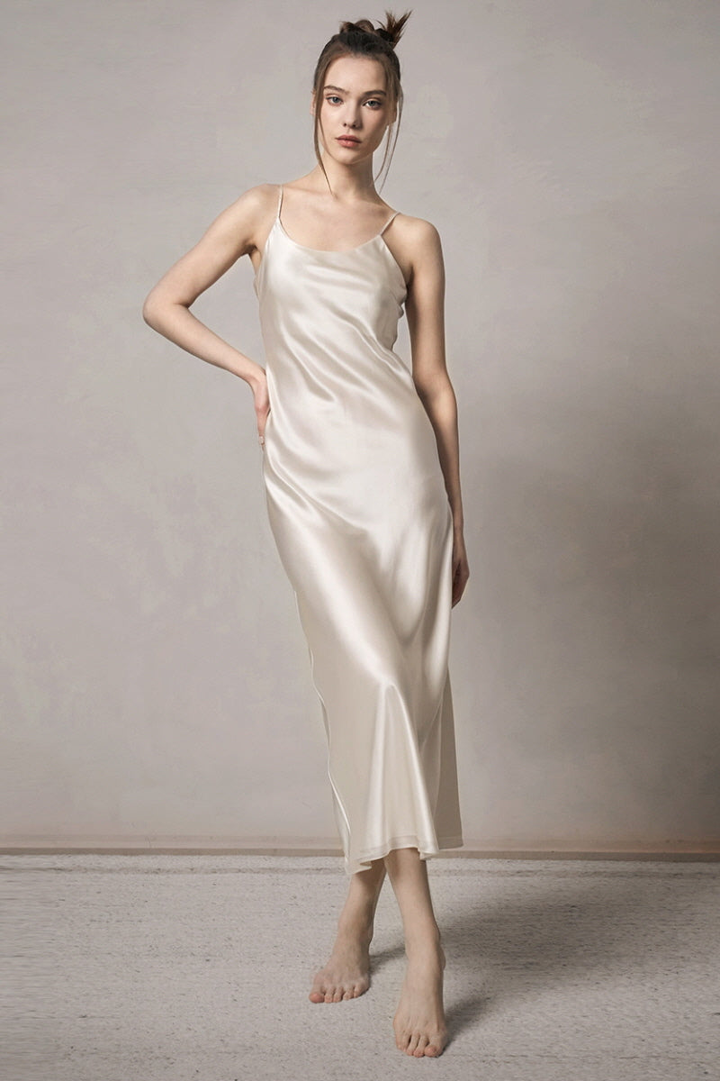 Midnight Essential Silk Slip Nightdress