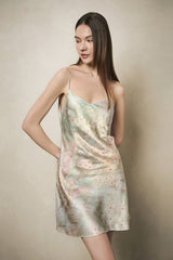 Botanical Silk Slip Nightdress