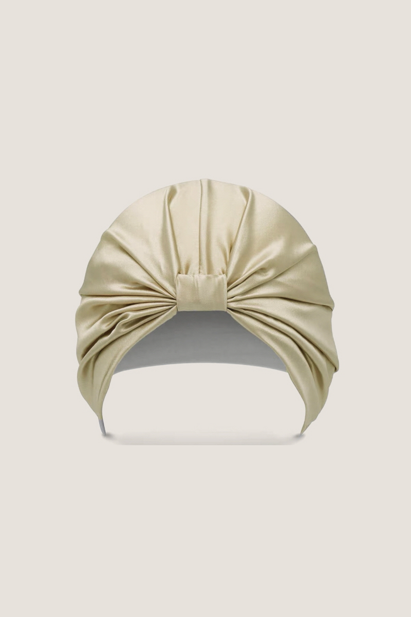 Romantic Ribbon Silk Sleep Bonnet
