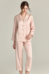 Striped Silk Pajama Set