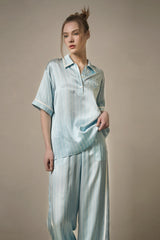 Polo Stripe Silk Pajama Set