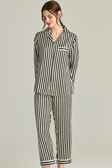 Striped Silk Pajama Set